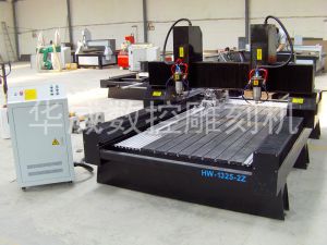 青岛莱西双头立体多功能石材雕刻机HW-1325-2Z