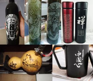 青岛莱西酒瓶葫芦工艺品激光雕刻机